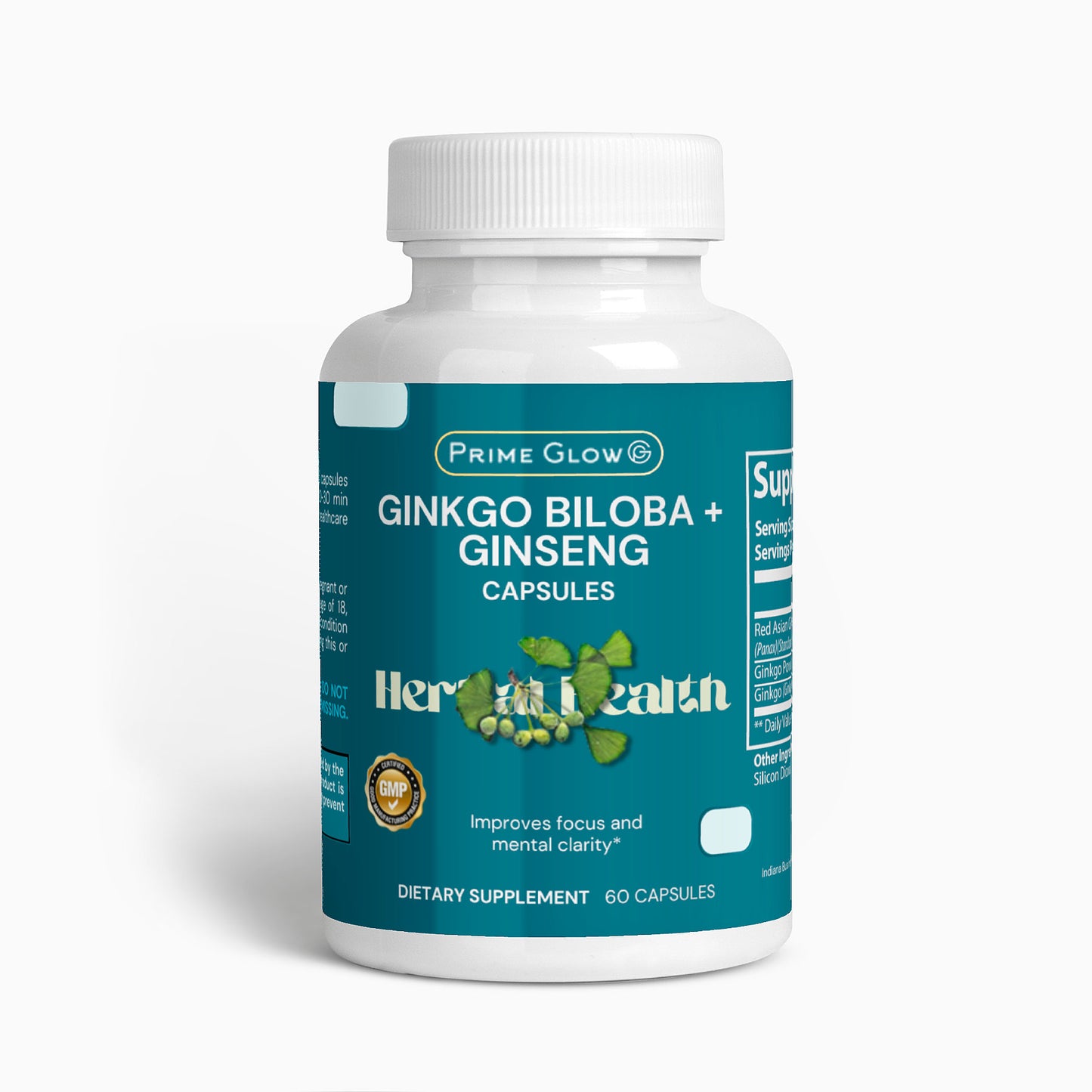 Prime Glow™ Ginkgo Biloba + Ginseng