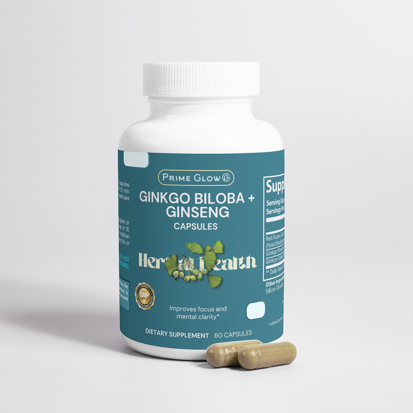 Prime Glow™ Ginkgo Biloba + Ginseng