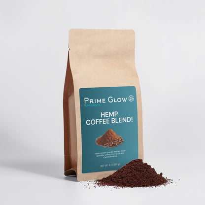 Prime Glow™ Hemp Coffee Blend - Medium Roast 4oz