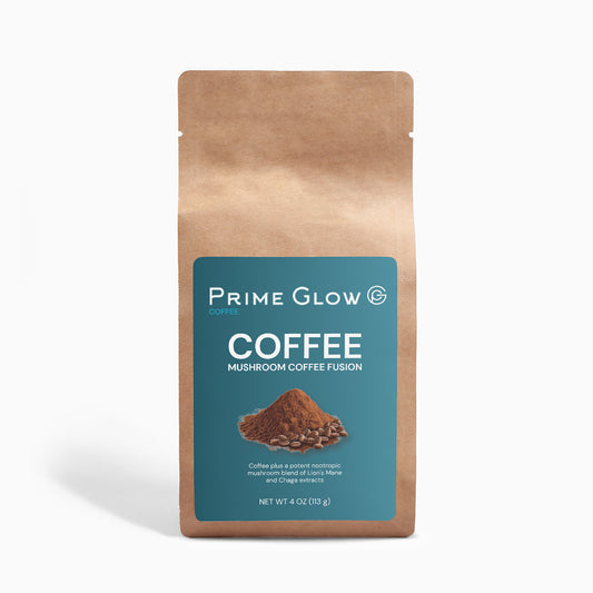 Prime Glow™ Mushroom Coffee Fusion - Lion’s Mane & Chaga 4oz