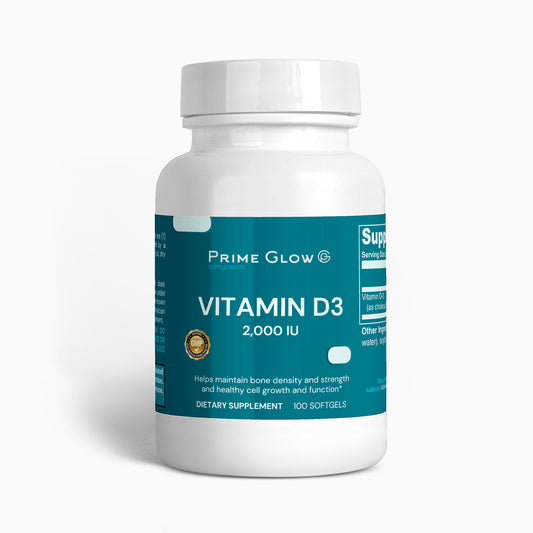 Prime Glow™ Vitamin D3 2,000 IU