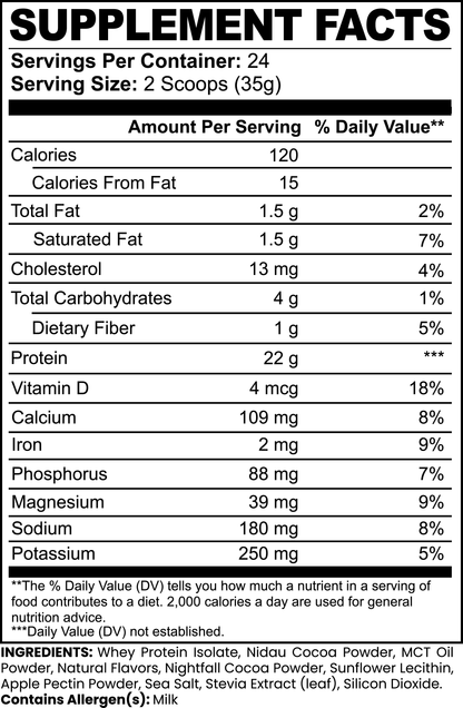 Prime Glow™ Advanced 100% Whey Protein Isolate (Chocolate)